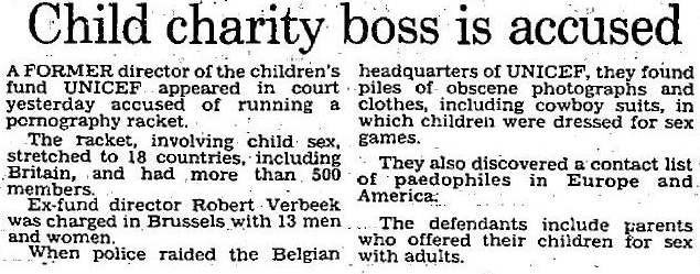A report from the Daily Express, Circa January 26, 1988.
