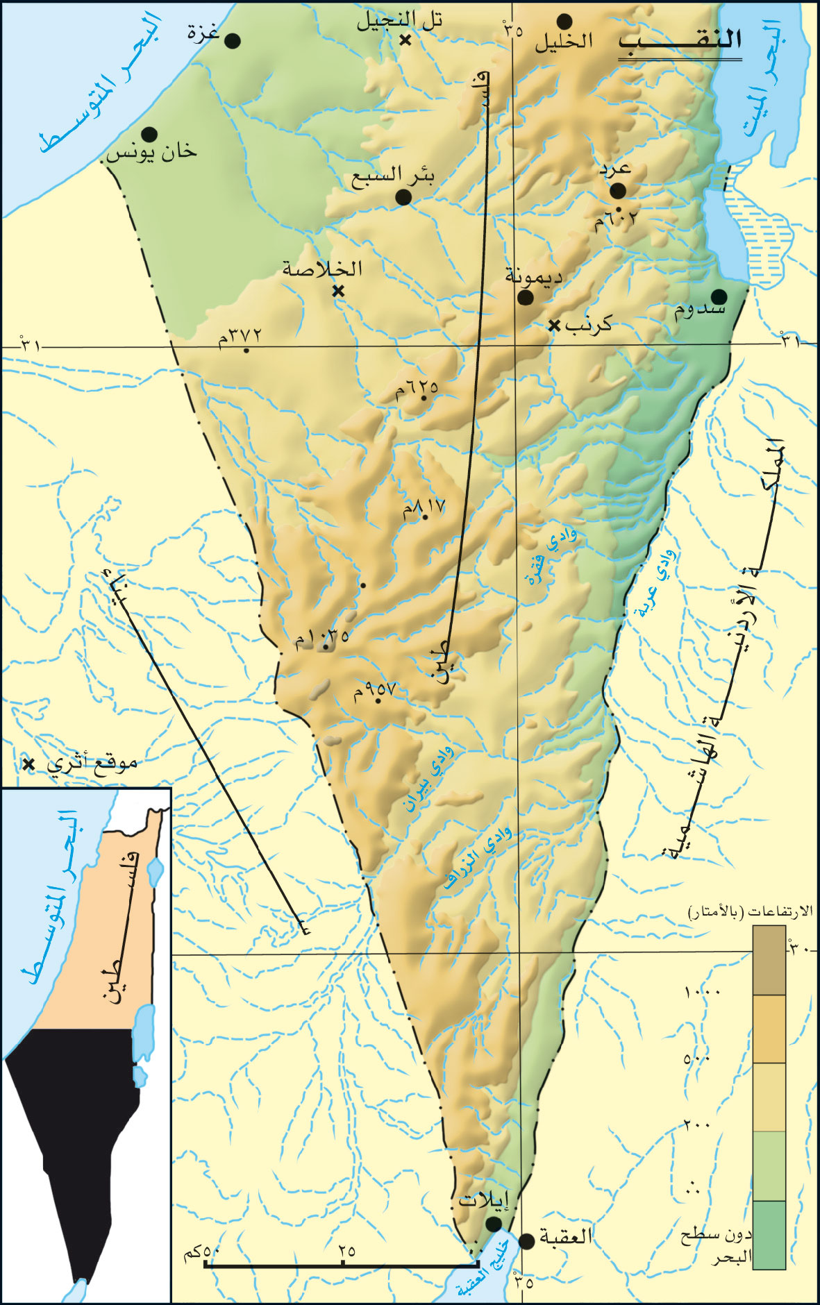 Map of Nagab (Negev)