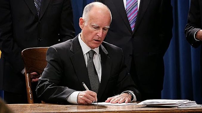 California governor Jerry Brown criminalizes homelessness