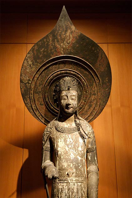 Replica of the Kudara Kannon statue at the British Museum. (CC BY 2.0)