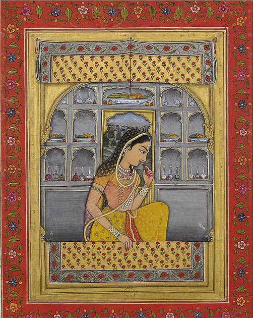 Top: Legend has it that Alauddin Khilji was motivated to besiege Chittorgarh Fort after hearing of the beauty of Padmini. (Public domain)