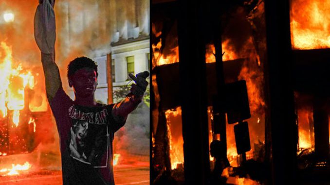 A Christian church in Kenosha, Wisconsin, has been burned to the ground by Black Lives Matter rioters amid anti-police riots across the city following the shooting of 29-year-old Jacob Blake.