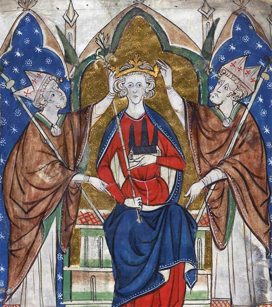 Coronation of King Henry III. (Public Domain)