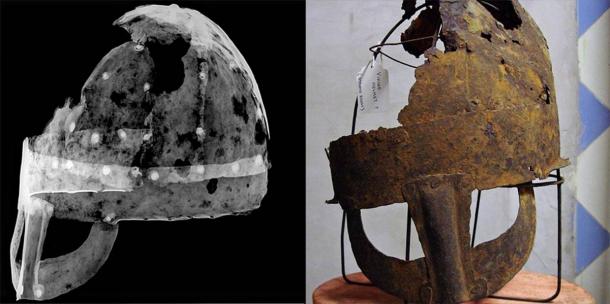 The Yarm helmet has been on permanent display at Preston Park Museum since 2012. Researchers from Durham University conducted radiographs of the Anglo-Scandinavian helmet to study the properties of the metal and compared the find to other archaeological discoveries. (Durham University)