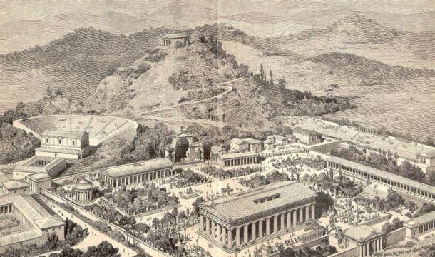 An artist's impression of ancient Olympia. (Public domain)