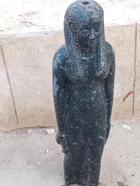 A statue of Sekhmet recently unearthed in Egypt and related to the incredible power of King Ramesses II. (Egyptian Ministry of Tourism and Antiquities)