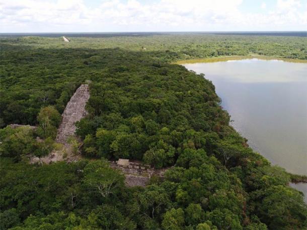 Overview of the ruins of Cobá, the home of a Maya warrior queen. (Oscar Garza Díaz)