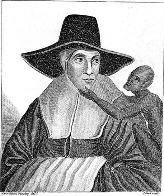 An image said to be a portrait of Mother Shipton. 