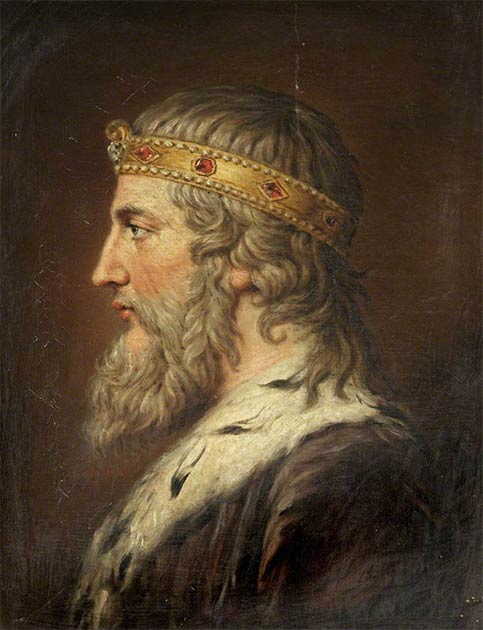 According to the research paper, the legendary naval prowess associated with Alfred the Great, seen here in a 1790 portrait by Samuel Woodforde, has been exaggerated in popular historic memory. (Public domain)