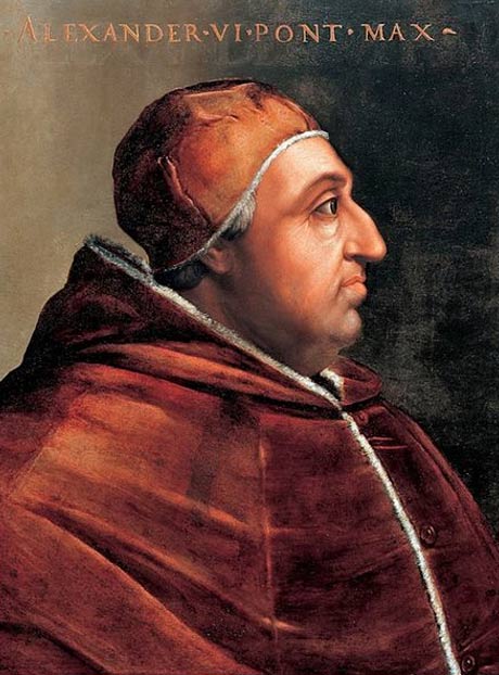 Portrait of Pope Alexander VI by Cristofano dell'Altissimo