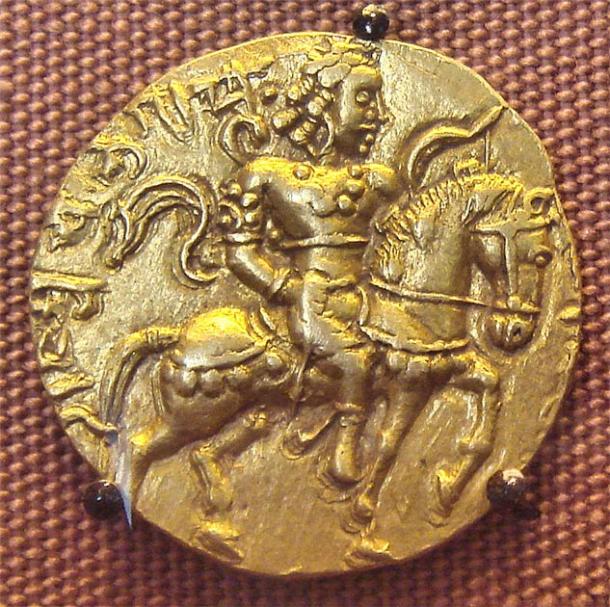 Coin of the Gupta king Chandragupta II. (CC BY-SA 3.0)
