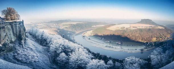 The Polabian Slavic tribes dwelt alongside the Elbe river, seen here in winter, located in modern eastern Germany. (MJ Fotografie / Adobe Stock)