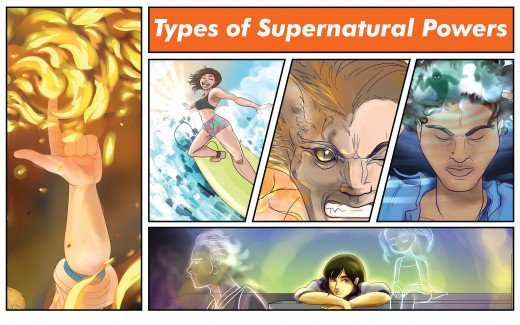 A list of 35 types of supernatural powers. 