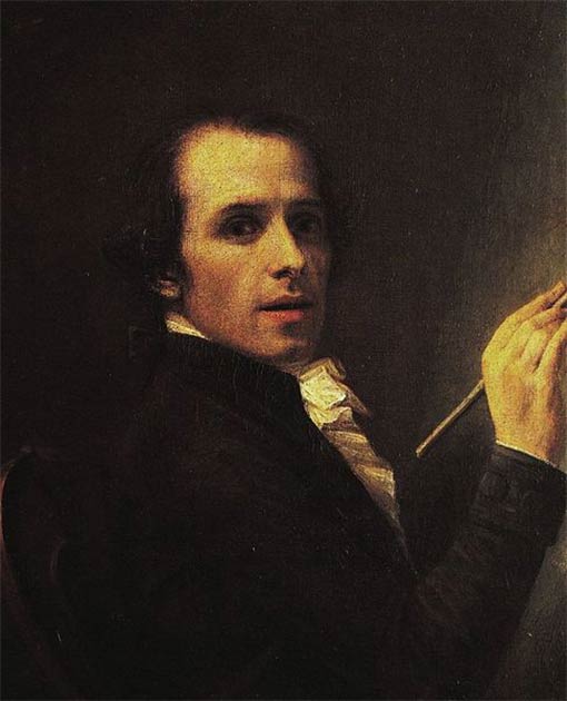 Antonio Canova self portrait, 1790. (Public Domain)