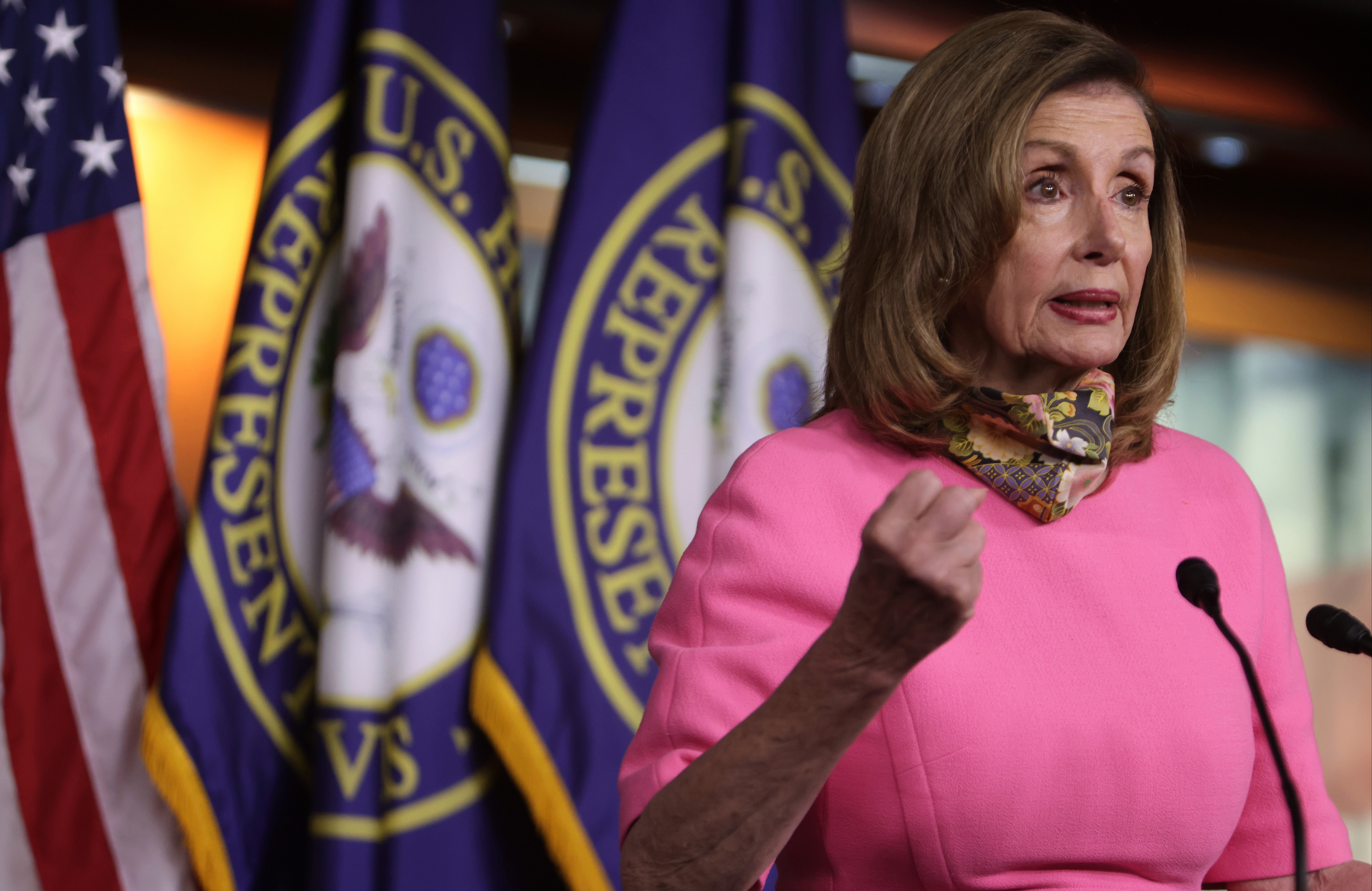 President Trump slammed Nancy Pelosi among other Democrats when speaking with Fox Business on Thurs
