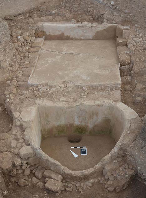 The ancient Phoenician wine press at Tell el-Burak from the south-west. (Courtesy of the Tell el-Burak Archaeological Project/Antiquity)
