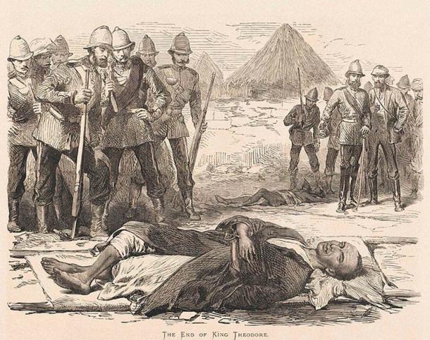 Emperor Tewodros II committed a grave error, by imprisoning several British representatives in 1868, which led to serious reprisals from the British and his subsequent suicide. (Public domain)