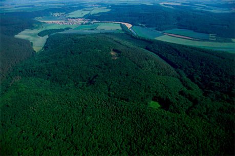 Mittelberg hill, where the Nebra Sky Disc was allegedly found. Photo credit: LDA Sachsen-Anhalt