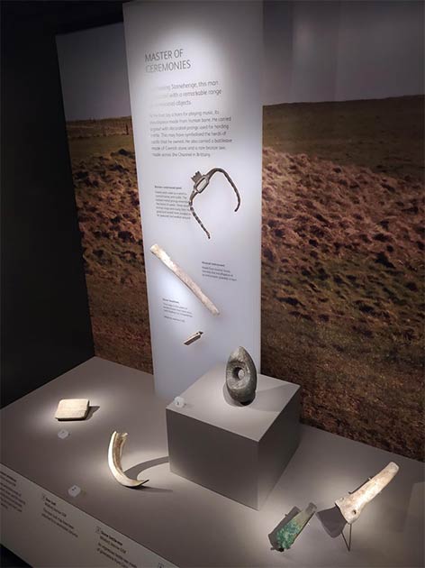 The researchers looked at grave goods, such as these findings from Wilsford near Stonehenge. This burial included a rare human bone turned into a flute. (Credit: Wiltshire Museum/David Dawson)