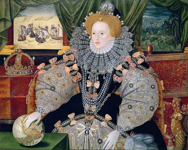 Armada Portrait of Elizabeth I, by George Gower. (Public domain)