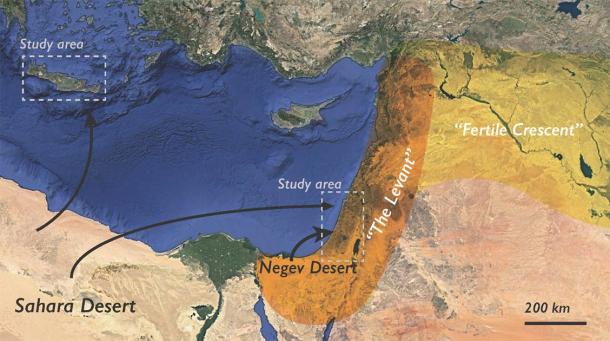 Dust deposits were sampled and studied from a number of areas in and around the Fertile Crescent. (The Geological Society of America)