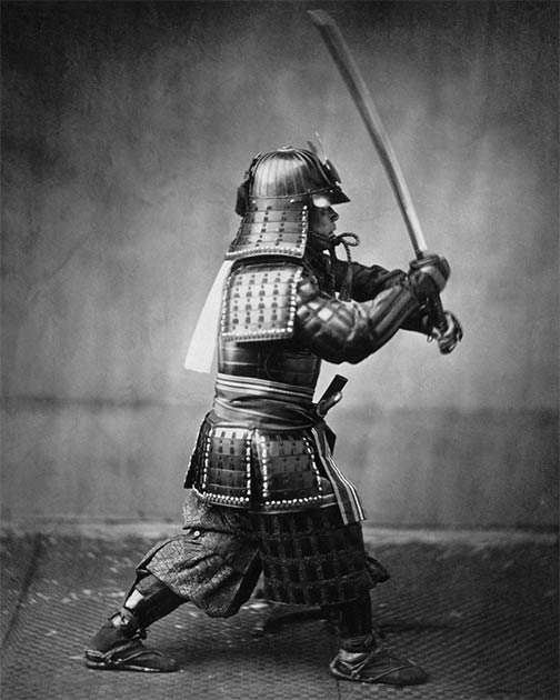 Confucianism was introduced into Japan in the 3rd century AD and was crucial in the development of the Samurai code. The image shows an armoured Samurai, in a photo taken by Felice Beato around 1860. (Public domain)