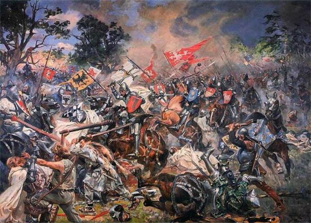 The Battle of Grunwald of 1410, seen in this 1931 oil painting by Wojciech Kossak, is of great importance to both the Polish and the Lithuanian people. (Public domain)