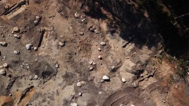Part of the excavations at the site where the dog burial was found (YouTube Screenshot /Arkeologi Ljungaviken)
