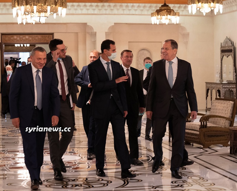 President Assad Receives Visiting Russian Delegation Headed by Dy PM Borisov and FM Lavrov