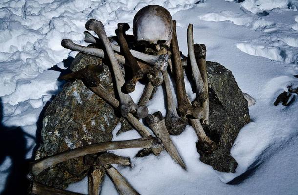 Human skeleton found at Roopkund Lake