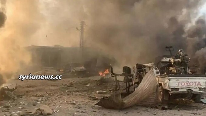 Tal Halaf Ras Al Ayn Hasakah Syria car explosion