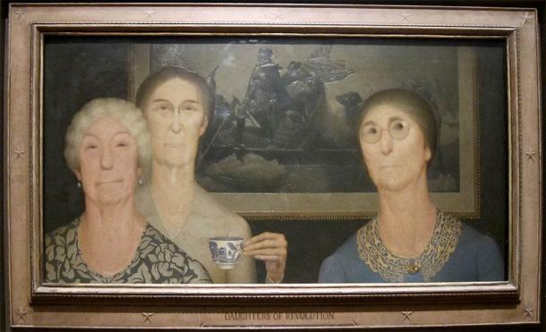 The daughters of the American Revolution (Grant Wood / Public domain)