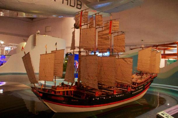Zheng He's Treasure Ship. Model at Hong Kong Science Museum