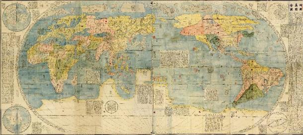 Kunyu Wanguo Quantu. Chinese world map, circa 1430