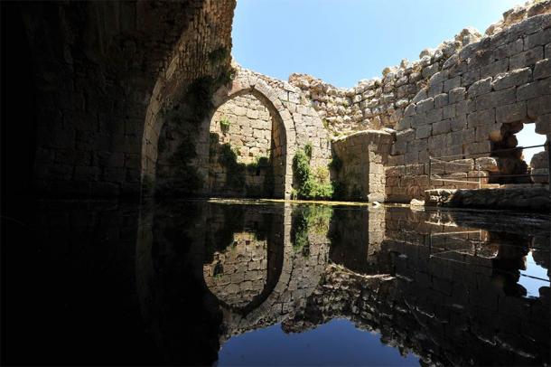 Ancient reservoir for collecting rain water in the Nimrod castle , Golan heights, Israel (PROMA / Adobe Stock)