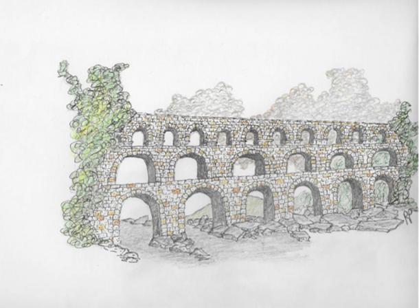 Roman aqueduct by Robbie Peterson (Author supplied)