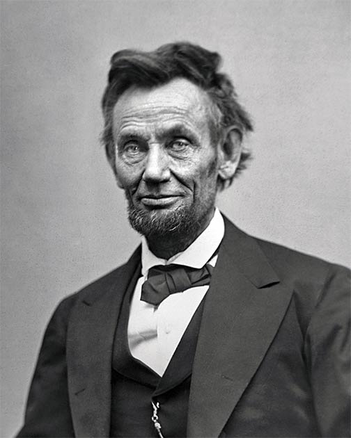 There are 130 known photographs of President Abraham Lincoln, including this one taken just two months before his death. (Public domain)