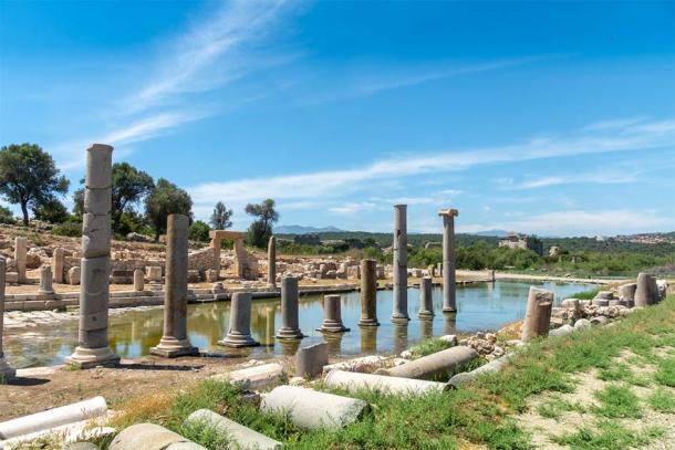 The ancient ruins of Patara where the almost perfect marble Greek snake altar was found recently. (Scottiebumich / Adobe Stock)