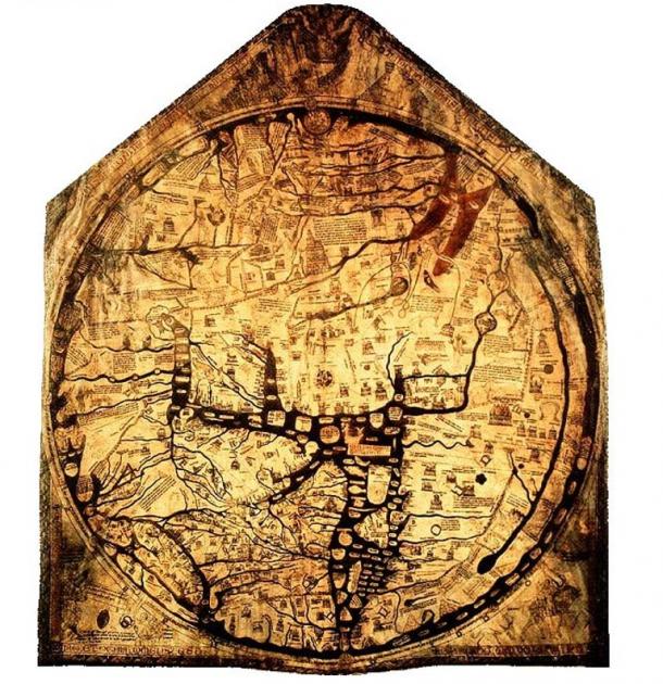 The Hereford Mappa Mundi.