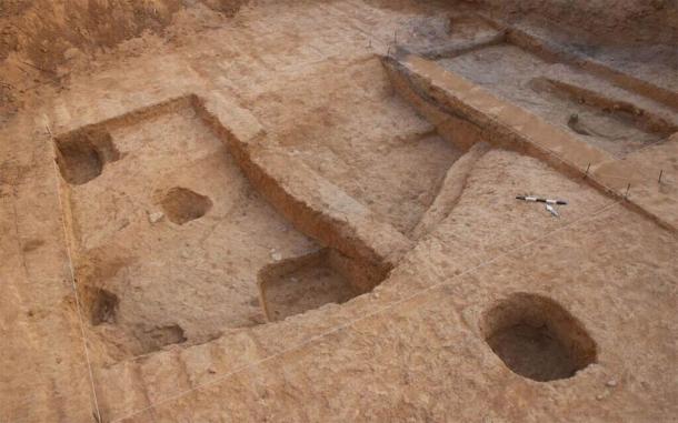 The advanced metal furnace excavation site near the modern-day city of Beersheba, Israel. (Talia Abulafia / Israel Antiquities Authority)