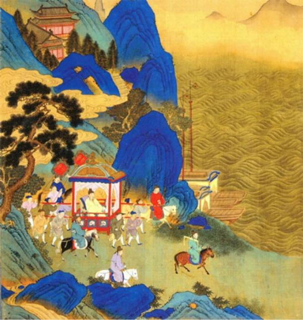 Qin Shi Huang's imperial tour across his empire. Depiction in an 18th century album. ( Public Domain )