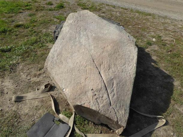 The 11th century Viking runestone includes an ancient inscription which has opened a window onto another era, and even evidences a female name unknown until now. (Ingemar Lundgren / Västervik Museum)
