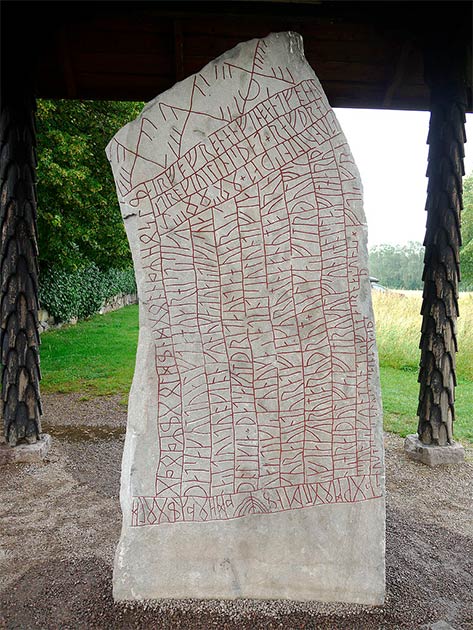 The Rök Runestone is known for featuring the longest stone runic inscription. It is located in Östergötland in Sweden. (Xauxa Håkan Svensson / CC BY-SA 3.0)