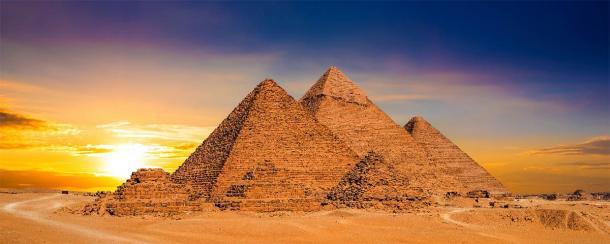 The Great Pyramids of Giza, Egypt, were designed using specific mathematical constants that relate closely with Pascal's Triangle. (John Smith / Adobe Stock)