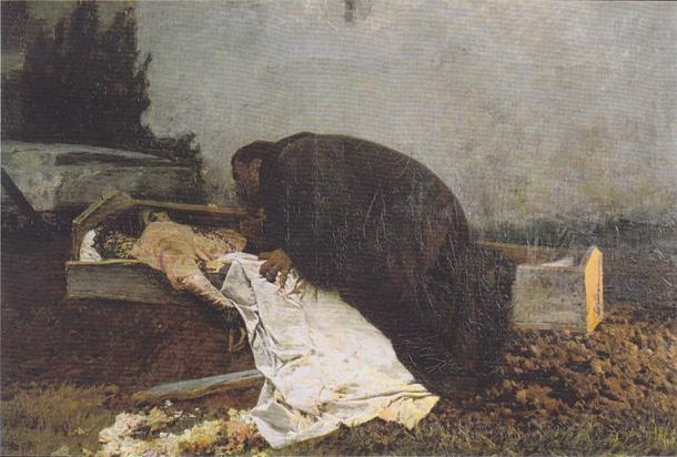 The dark desire for fornication in graveyards has remained popular up until today. (Public domain)