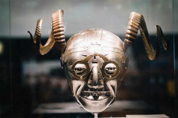 The horned helmet is said to have belonged to Henry VIII (Paul Hudson: CC BY 2.0)