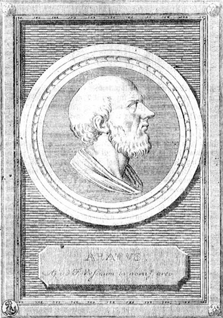 A plaque dedicated to the ancient Greek poet Aratus. (Public domain)
