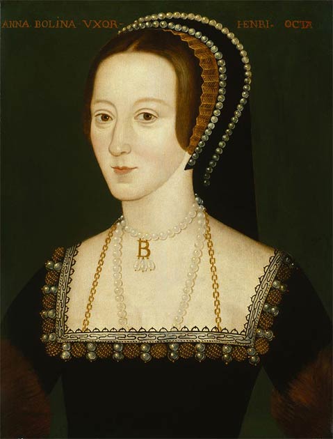 Portrait of Anne Boleyn probably based on a contemporary portrait which no longer survives. (Public Domain)