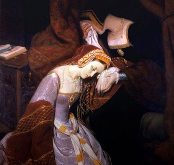 ‘Anne Boleyn in the Tower’ by Édouard Cibot. (Public Domain)