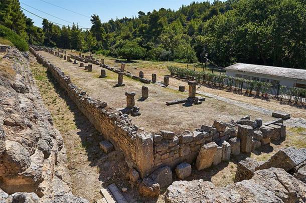 Remains of the Stoa (4th cent. B.C.) at the Amphiareion of Oropos. (George E. Koronaios / CC0)